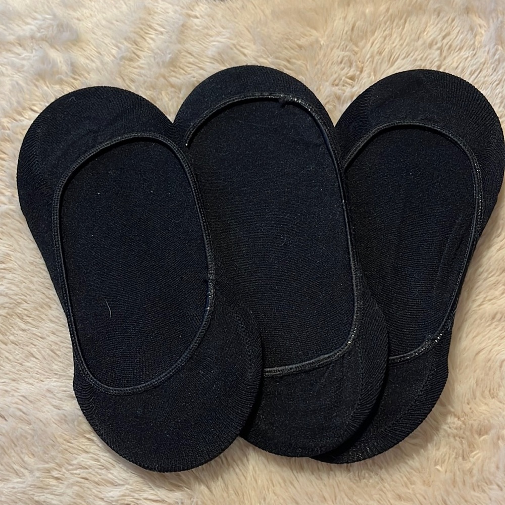 NWT Set of 3 Pair Black Ballet Socks
